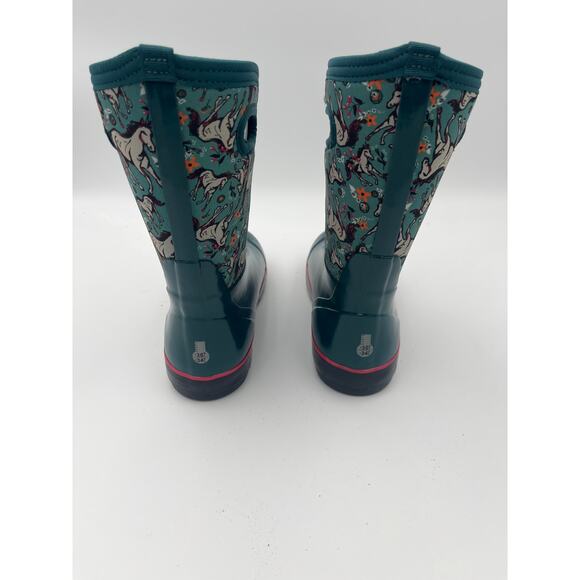 NIB BOGS Classic II Solid Boot Kids Boot Unicorn Awesome Print - Size 5Y - Picture 4 of 7
